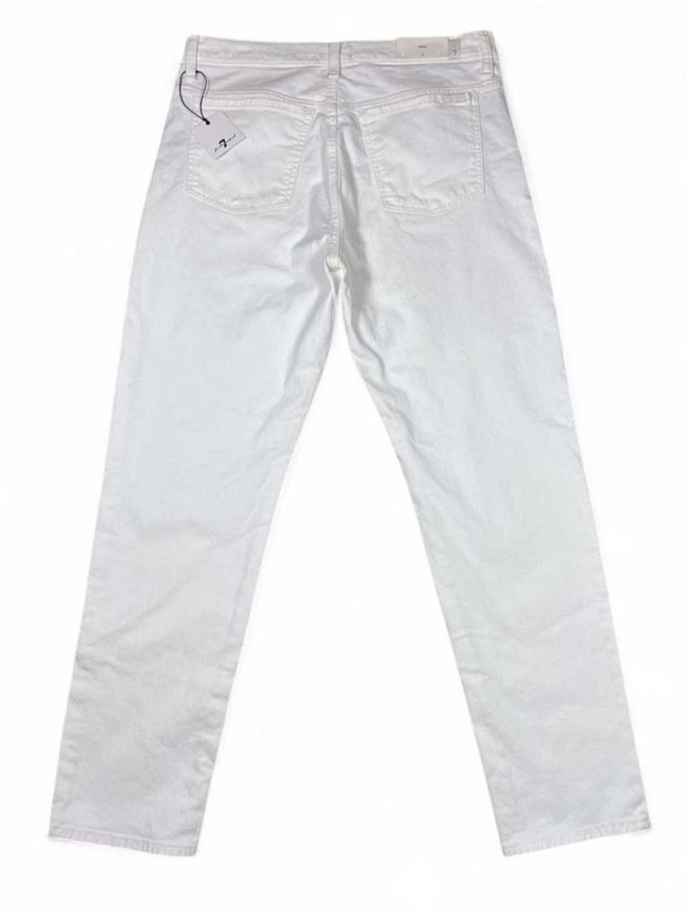 NWT! 7 For All Mankind Peggi White Jeans Women’s Size 32 L30 High Rise Taper - Picture 5 of 12
